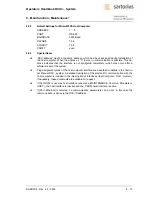 Preview for 101 page of Sartorius DCU 3 Operator'S Handbook Manual