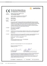 Preview for 40 page of Sartorius EVO1Y Operating Instructions Manual