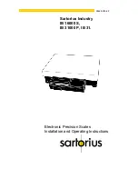 Preview for 1 page of Sartorius IB 16000 S Installation And Operating Instructions Manual