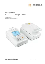 Sartorius LMA100P Operating Instructions Manual preview