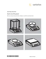 Preview for 1 page of Sartorius M-Power AZ124 Operating Instructions Manual