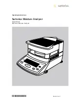 Sartorius MA45 Operating Instructions Manual предпросмотр