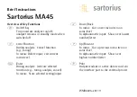 Предварительный просмотр 53 страницы Sartorius MA45 Operating Instructions Manual