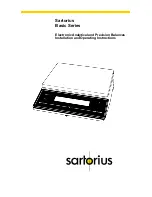 Preview for 1 page of Sartorius Master series Installation And Operating Instructions Manual