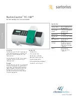 Sartorius NucleoCounter YC-100 Quick Start Manual preview