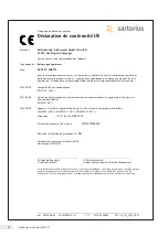 Preview for 58 page of Sartorius PMA.Evolution EVO1Y1 Installation Instructions Manual