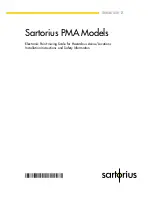 Sartorius PMA series Installation Instructions And Safety Information preview