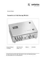 Sartorius PR5230 Instrument Manual preview