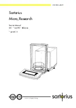 Preview for 1 page of Sartorius Research RC 210D Service Manual