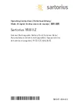 Sartorius YRB11Z Operating Instructions Manual предпросмотр