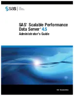 Preview for 1 page of SAS Scalable Performance Data Server 4.5 Administrator'S Manual