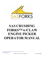 SASFORKS Crushing Forks Operator'S Manual preview