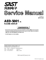 Preview for 1 page of SAST AED-5001 Service Manual