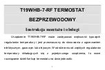 Preview for 2 page of Saswell T19WHB-7-RF Operating Instruction