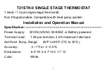 Preview for 2 page of Saswell T21STK-0 Operating Instruction