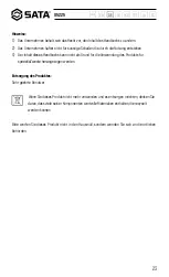 Preview for 23 page of SATA 05225 User Manual