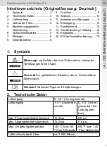 Preview for 3 page of SATA 500 Operating Instructions Manual