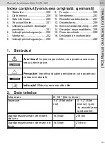 Preview for 229 page of SATA 500 Operating Instructions Manual