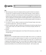 Предварительный просмотр 11 страницы SATA 62702 User Manual