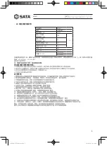 Preview for 3 page of SATA AE5831 User Manual