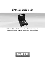 SATA air check set Operating Instructions Manual предпросмотр