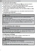 Preview for 12 page of SATA air humidifier Operating Instructions Manual