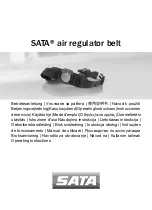 SATA Air regulator belt Operating Instructions Manual предпросмотр