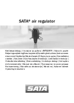 SATA air regulator Operating Instructions Manual preview