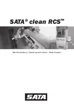 SATA Clean RCS Operating Instructions Manual предпросмотр