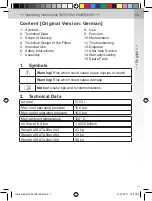 Preview for 15 page of SATA filter 244 Operating Instructions Manual