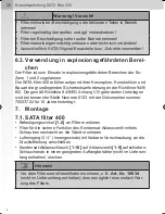 Preview for 8 page of SATA filter  434 Operating Instructions Manual