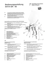 Preview for 1 page of SATA GR-92 Operating Manual