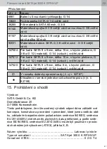 Preview for 61 page of SATA jet 3000 K HVLP Operating Instructions Manual