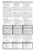 Preview for 3 page of SATA KLC RP Operating Instructions Manual