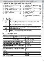 Preview for 99 page of SATA SATAjet 3000 B RP Operating Instructions Manual