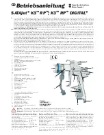 Предварительный просмотр 1 страницы SATA SATAjet K3 Operating Instructions Manual