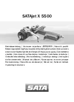 Preview for 1 page of SATA SATAjet X 5500 Operating Instructions Manual