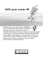 SATA spray master RP Operating Instructions Manual preview