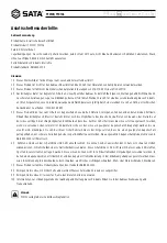 Preview for 3 page of SATA YF0103 Operating Instruction