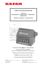 Preview for 1 page of SATAM 7888 Series Description, Installation, Operations And Maintenance Manual