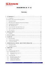 Preview for 2 page of SATAM ZC 12 Description, Installation, Operations And Maintenance Manual