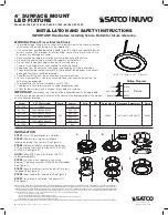 Satco NUCO 62-1580 Installation And Safety Instructions предпросмотр