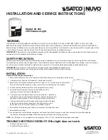 Satco Nuvo 65-063 Installation And Service Instructions preview