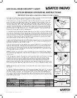 Satco NUVO 65-711 Operating Instructions предпросмотр