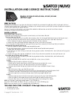 Satco NUVO LIGHTING 65-064 Installation And Service Instructions preview