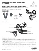 Предварительный просмотр 1 страницы Satco STARFISH 65/900 Installation And Safety Instructions