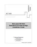 Предварительный просмотр 1 страницы Satcom Resources BC1X00 Installation Manual