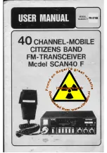 Preview for 1 page of Satcom SCAN40 F User Manual