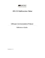 Satec EM133 Reference Manual предпросмотр