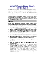 Preview for 2 page of Satec RDM172 Quick Manual